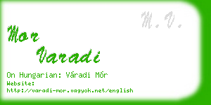 mor varadi business card